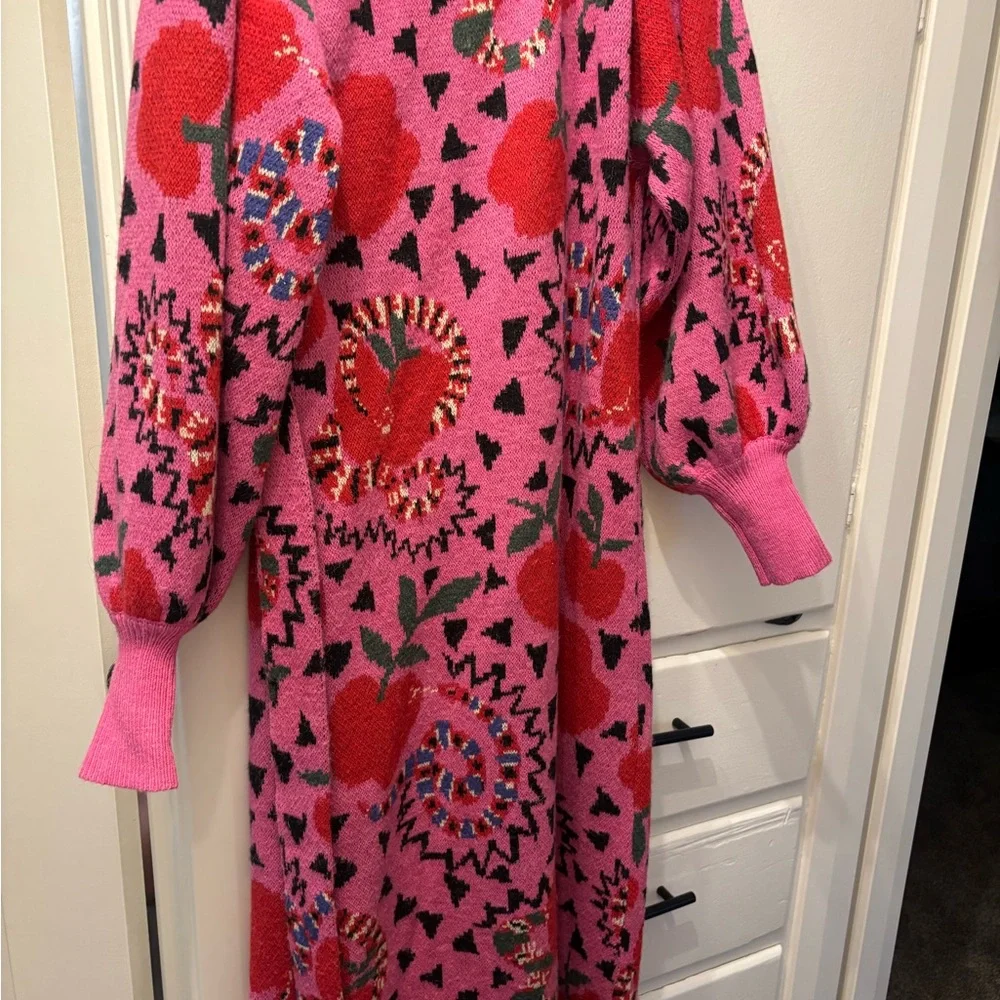FARM Rio snake fruit sweater dress - Picture 6 of 6